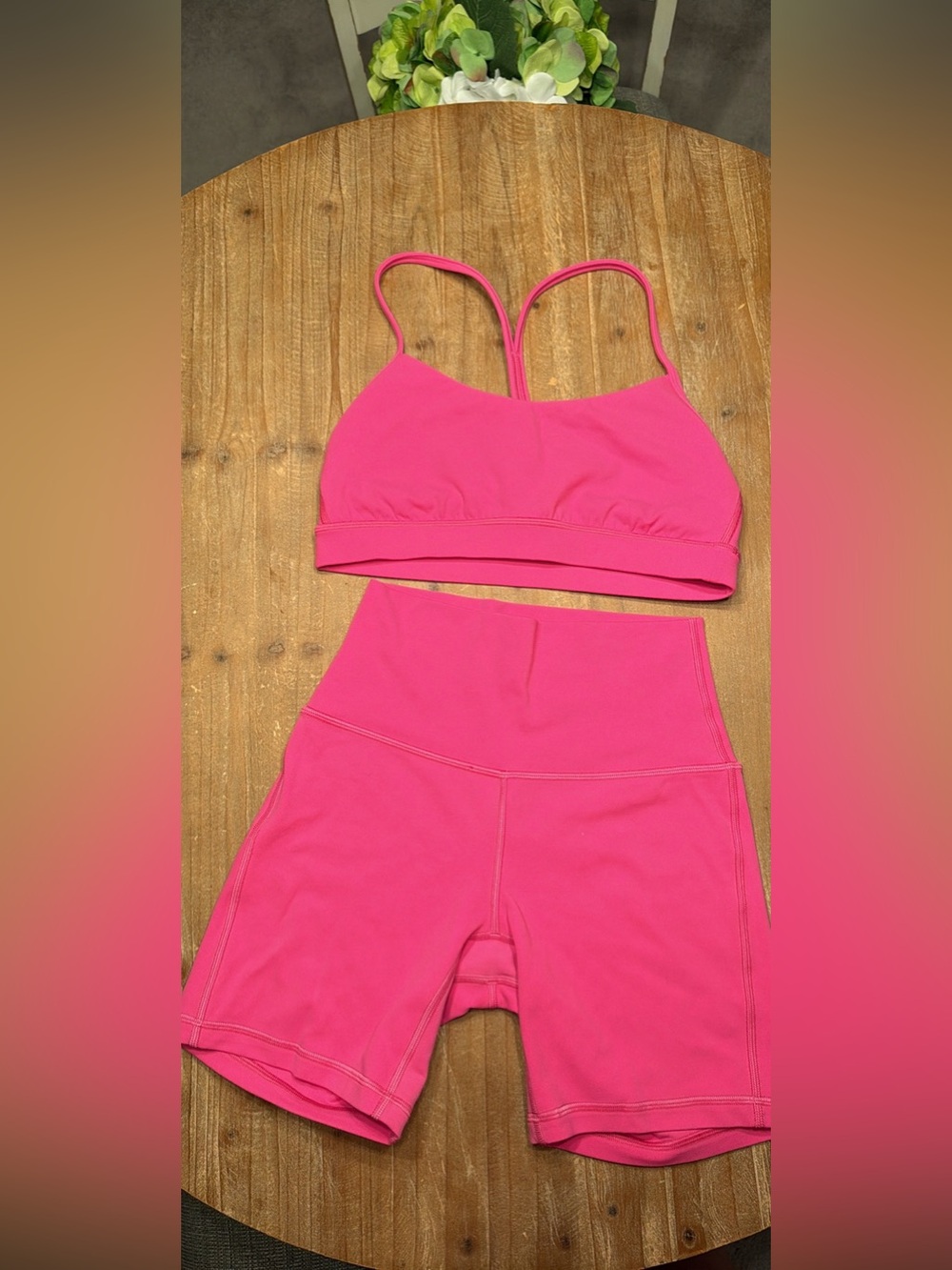 lululemon athletica Pink Athletic Shorts Set - Picture 2 of 4